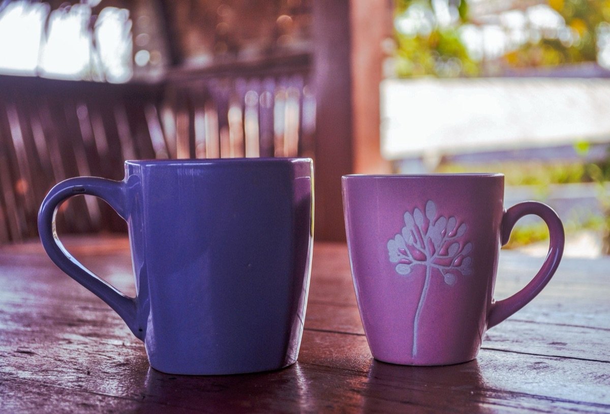 Tazas de café por la mañana