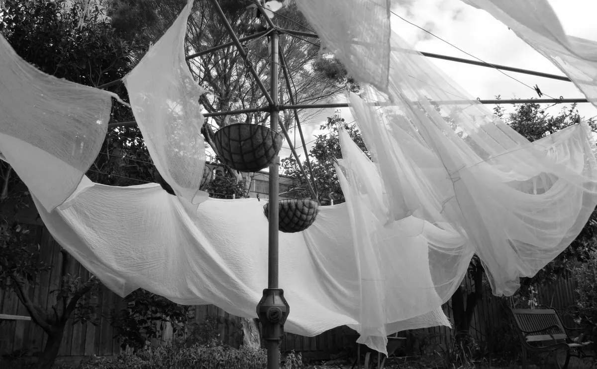 Hanging White Sheets